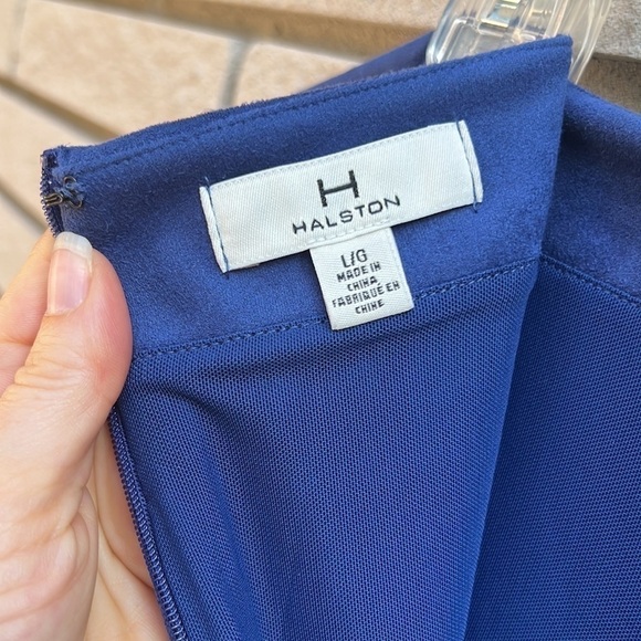 H by Halston Classic Faux Suede Peplum Skirt Sz L - Picture 12 of 12